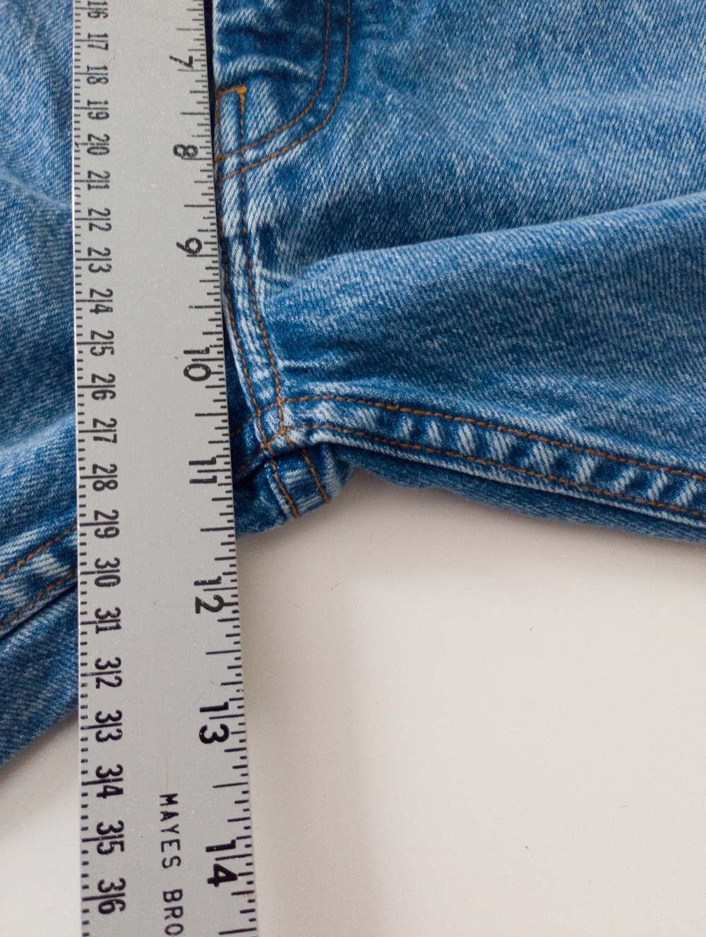 Decade Studio Alex Slim Tapered Non Stretch Denim Jeans 27 Raw Hem Cropped - Picture 8 of 11